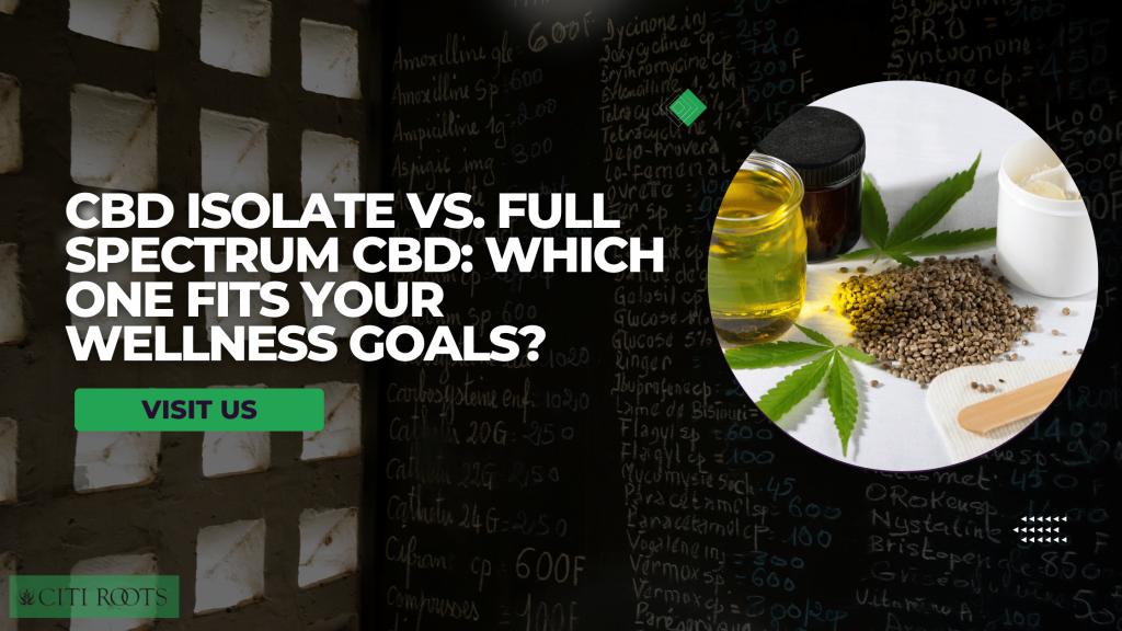 CBD Isolate vs Full Spectrum CBD: Which One Fits Your Wellness Goals?